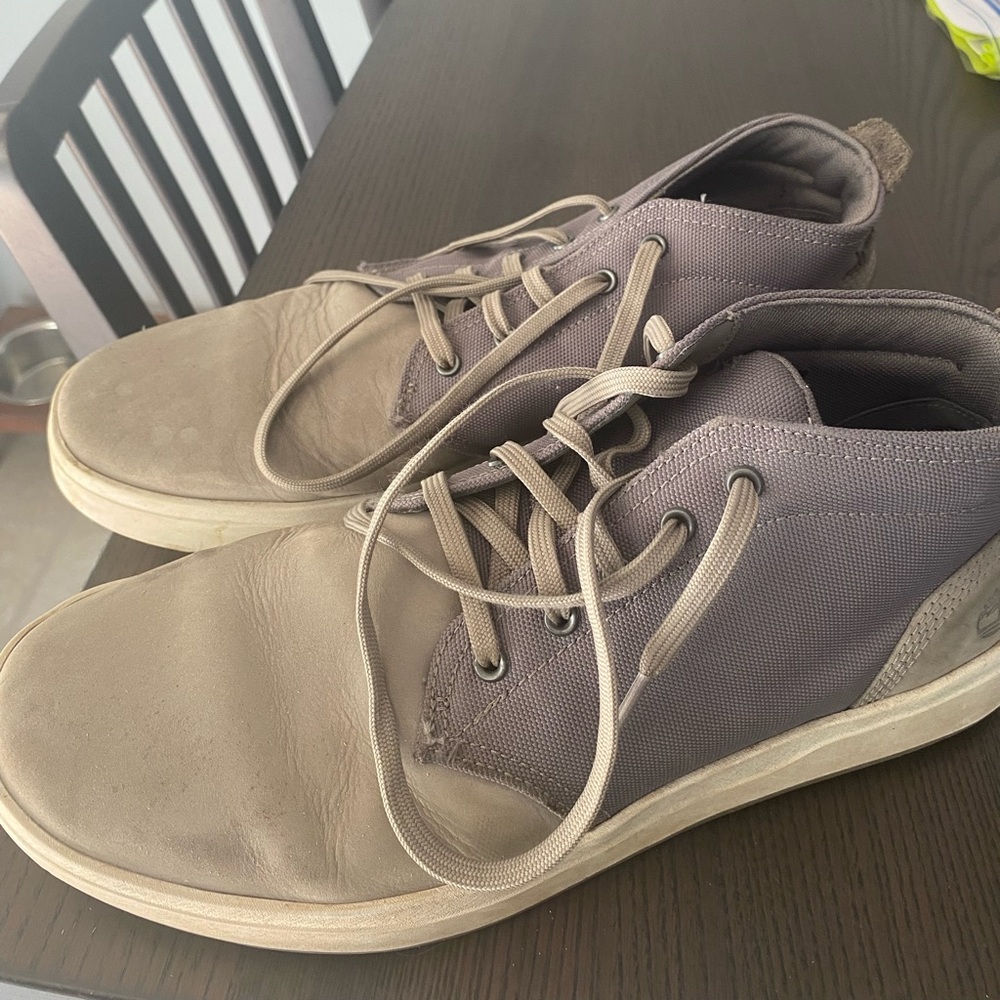 Timberland Men's Taupe and Gray Sneakers